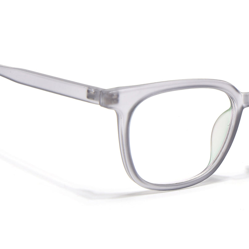 Eyejack Canment Grey Square Eyeglasses for Men & Women (CM20019FCL1850-C3)