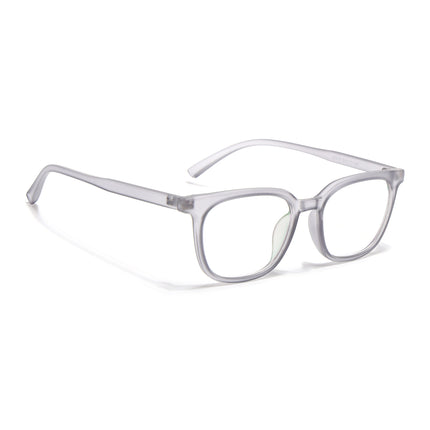 Eyejack Canment Grey Square Eyeglasses for Men & Women (CM20019FCL1850-C3)