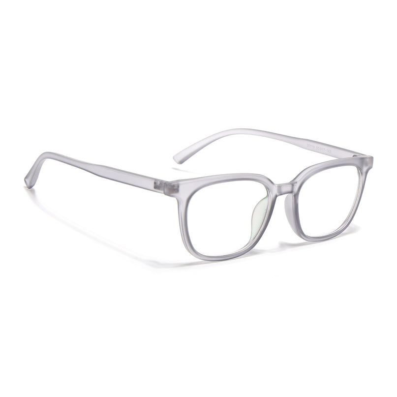 Eyejack Canment Grey Square Eyeglasses for Men & Women (CM20019FCL1850-C3)