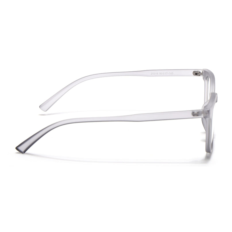 Eyejack Canment Grey Square Eyeglasses for Men & Women (CM20019FCL1850-C3)