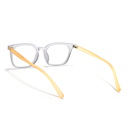 Eyejack Canment Grey Square Eyeglasses for Men & Women (CM20019FCL1851-C4)