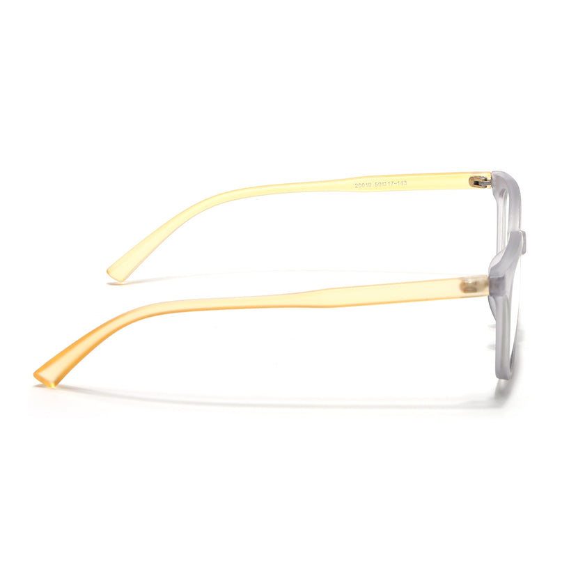 Eyejack Canment Grey Square Eyeglasses for Men & Women (CM20019FCL1851-C4)