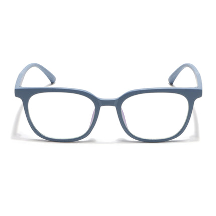 Eyejack Canment Sky Blue Square Eyeglasses for Men & Women (CM20019FCL1853-C6)