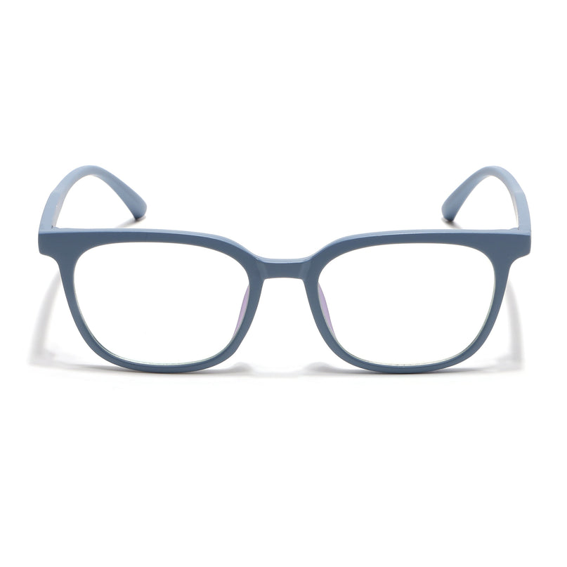 Eyejack Canment Sky Blue Square Eyeglasses for Men & Women (CM20019FCL1853-C6)