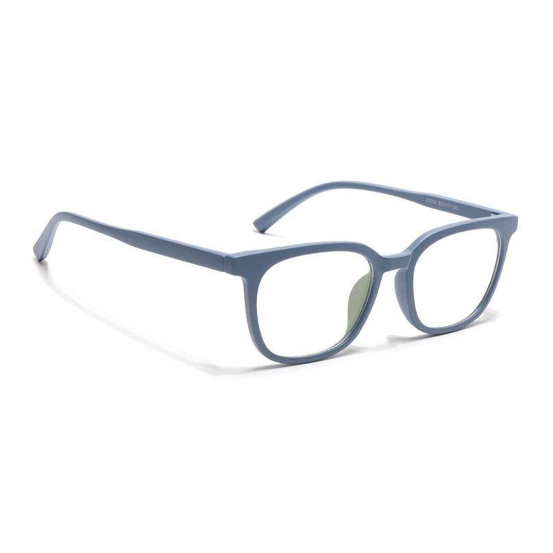 Eyejack Canment Sky Blue Square Eyeglasses for Men & Women (CM20019FCL1853-C6)
