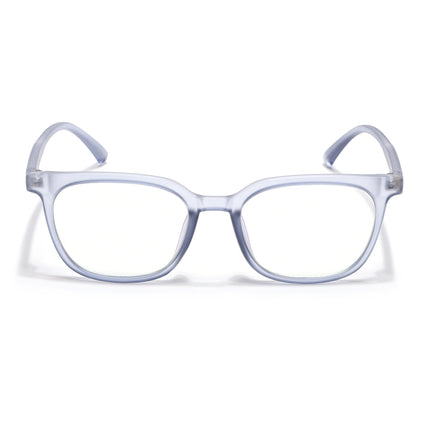 Eyejack Canment Blue Square Eyeglasses for Men & Women (CM20019FCL1854-C7)