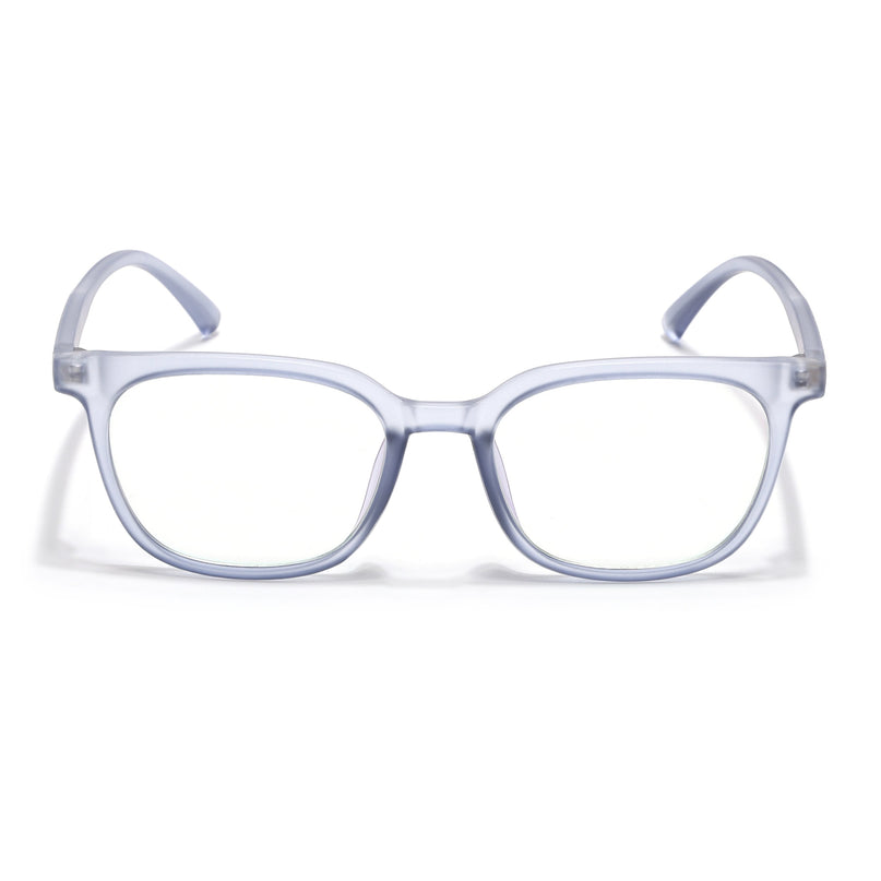 Eyejack Canment Blue Square Eyeglasses for Men & Women (CM20019FCL1854-C7)
