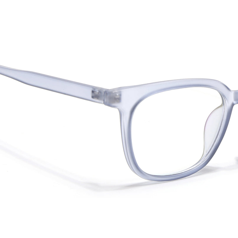 Eyejack Canment Blue Square Eyeglasses for Men & Women (CM20019FCL1854-C7)