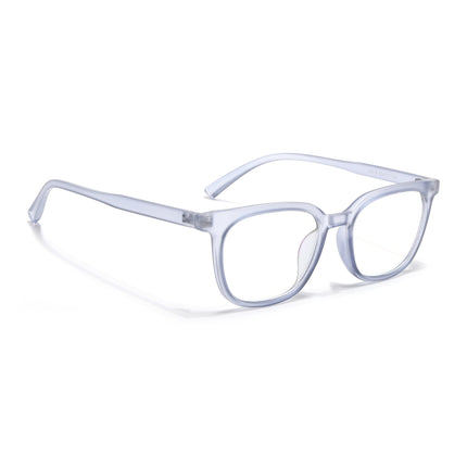 Eyejack Canment Blue Square Eyeglasses for Men & Women (CM20019FCL1854-C7)