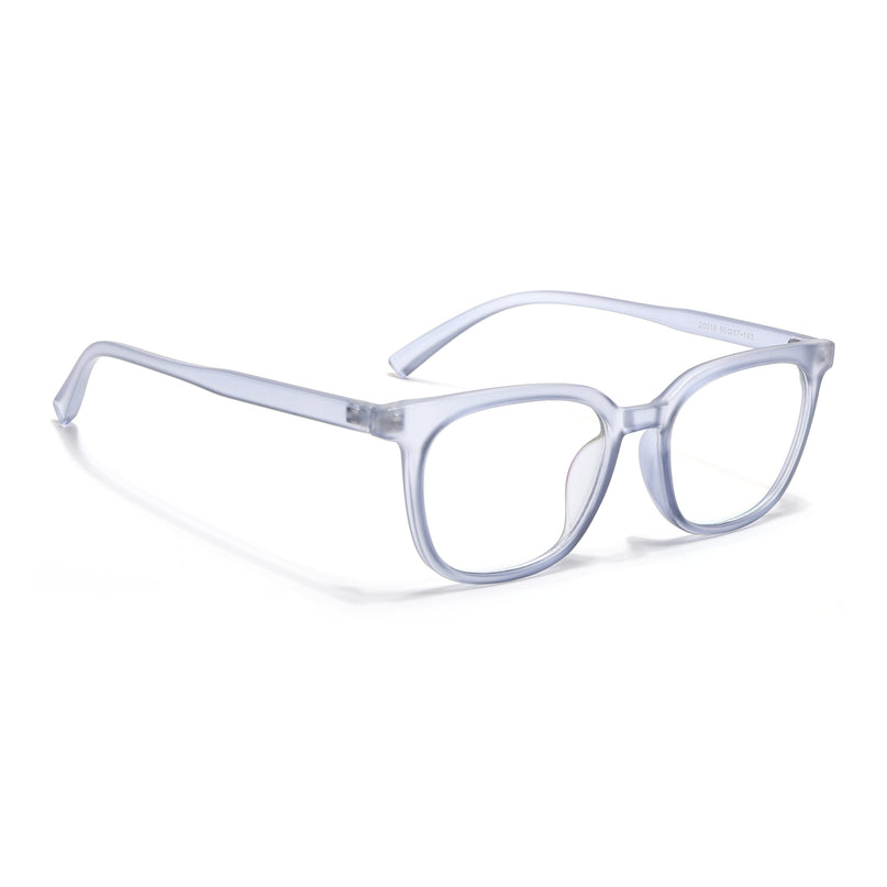Eyejack Canment Blue Square Eyeglasses for Men & Women (CM20019FCL1854-C7)
