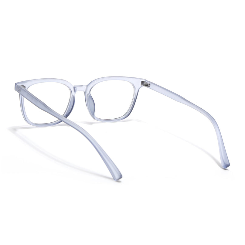 Eyejack Canment Blue Square Eyeglasses for Men & Women (CM20019FCL1854-C7)