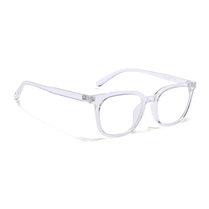 Eyejack Canment Transparent Square Eyeglasses for Men & Women (CM20019FCL1856-C9)