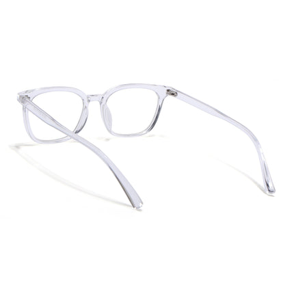 Eyejack Canment Transparent Square Eyeglasses for Men & Women (CM20019FCL1856-C9)