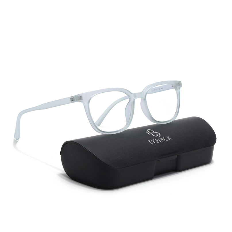 Eyejack Canment Sea Green Square Eyeglasses for Men & Women (CM20019FCL1857-C10)
