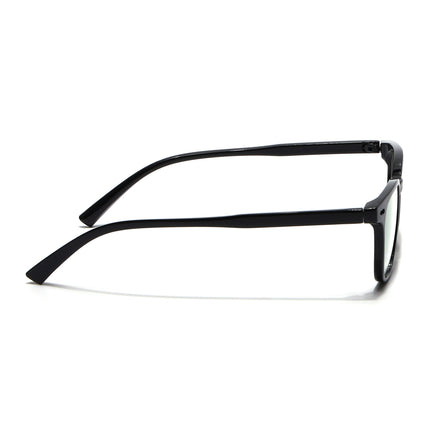 Eyejack Canment Shine Black Square Eyeglasses for Men & Women (CM20020FCL1858-C1)
