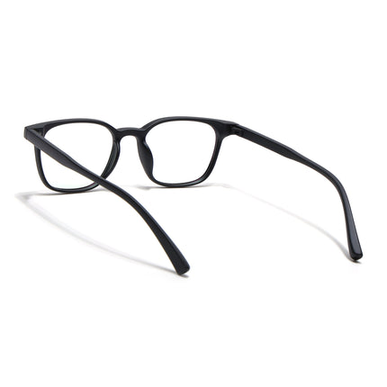 Eyejack Canment Matt Black Square Eyeglasses for Men & Women (CM20020FCL1859-C2)