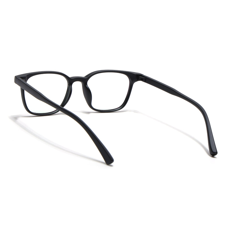 Eyejack Canment Matt Black Square Eyeglasses for Men & Women (CM20020FCL1859-C2)