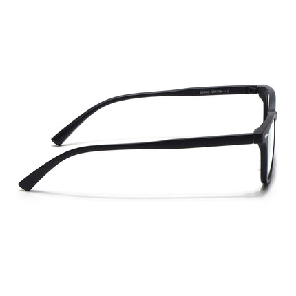 Eyejack Canment Matt Black Square Eyeglasses for Men & Women (CM20020FCL1859-C2)