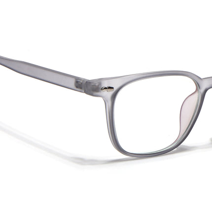 Eyejack Canment Grey Square Eyeglasses for Men & Women (CM20020FCL1860-C3)