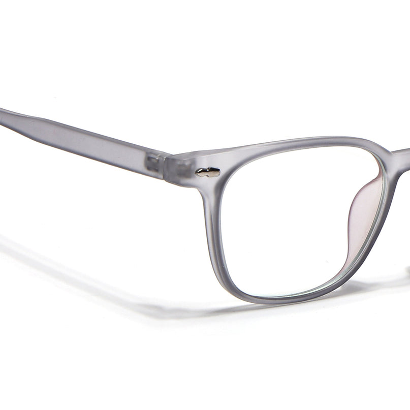 Eyejack Canment Grey Square Eyeglasses for Men & Women (CM20020FCL1860-C3)