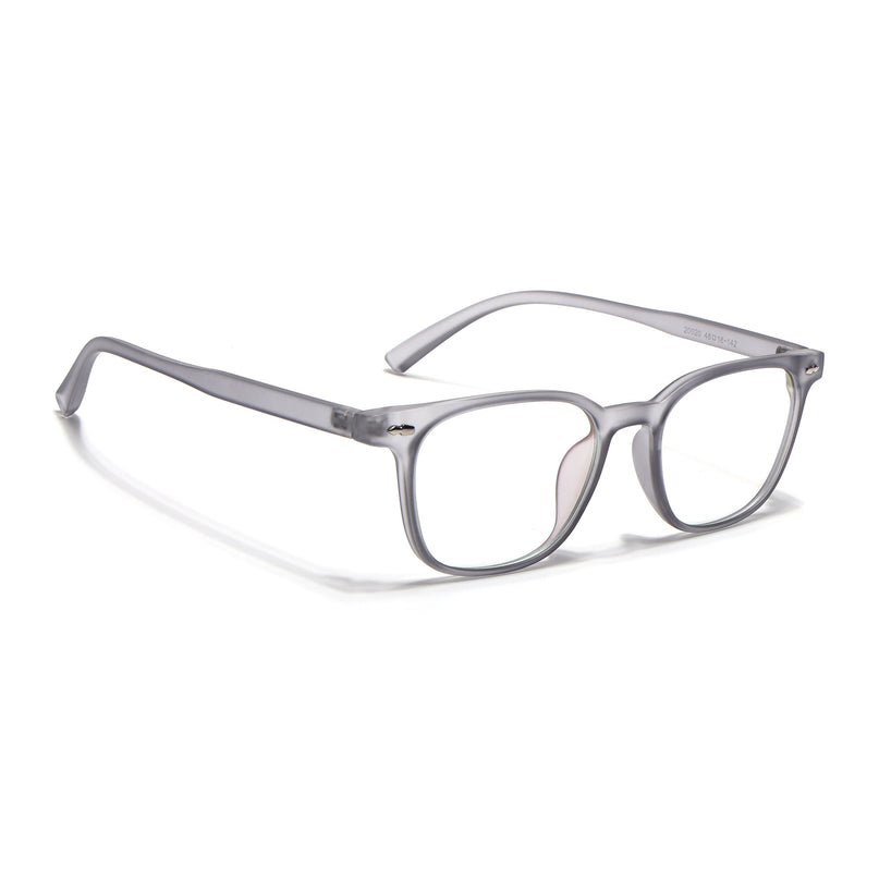 Eyejack Canment Grey Square Eyeglasses for Men & Women (CM20020FCL1860-C3)