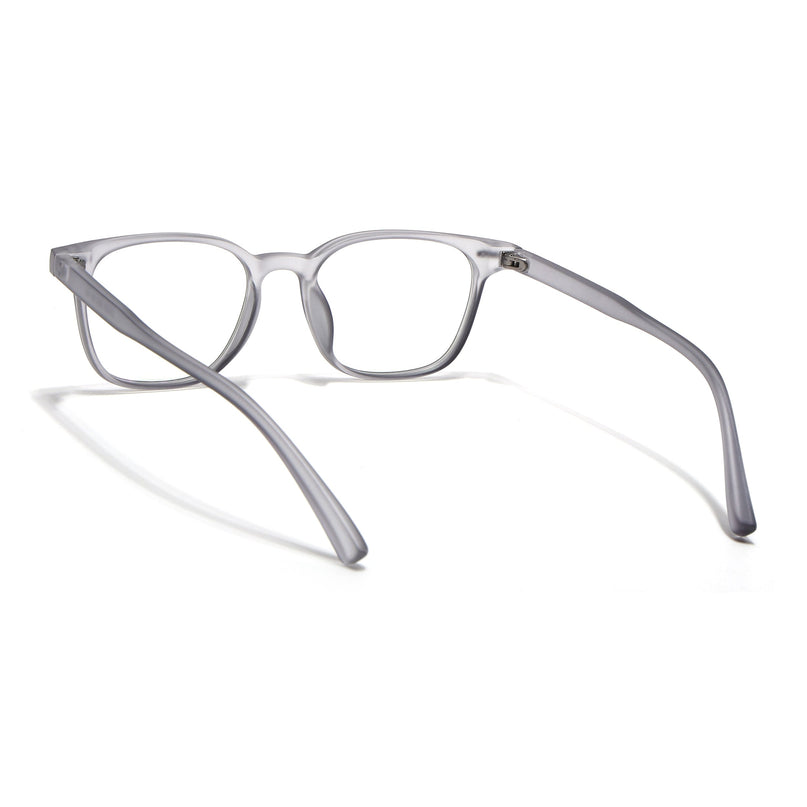 Eyejack Canment Grey Square Eyeglasses for Men & Women (CM20020FCL1860-C3)