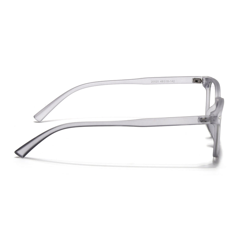 Eyejack Canment Grey Square Eyeglasses for Men & Women (CM20020FCL1860-C3)