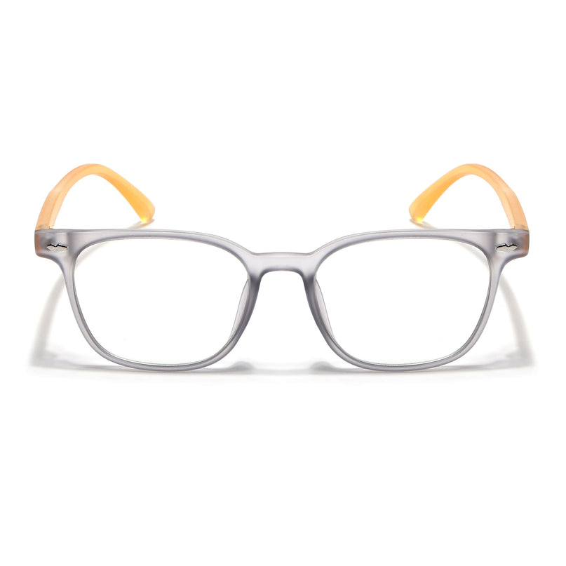 Eyejack Canment Grey Square Eyeglasses for Men & Women (CM20020FCL1861-C4)