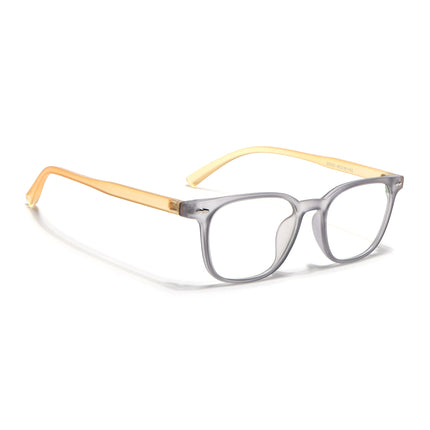 Eyejack Canment Grey Square Eyeglasses for Men & Women (CM20020FCL1861-C4)