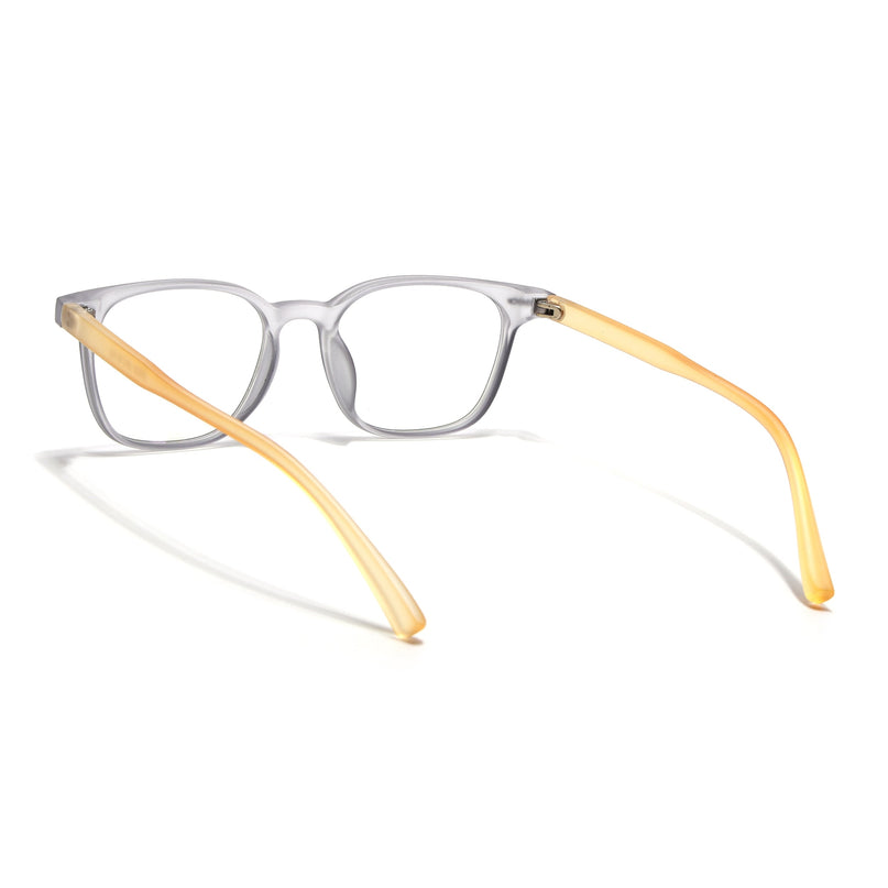 Eyejack Canment Grey Square Eyeglasses for Men & Women (CM20020FCL1861-C4)