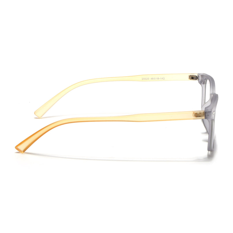 Eyejack Canment Grey Square Eyeglasses for Men & Women (CM20020FCL1861-C4)