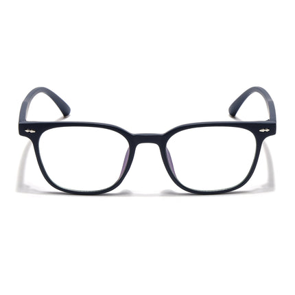 Eyejack Canment Navy Blue Square Eyeglasses for Men & Women (CM20020FCL1862-C5)