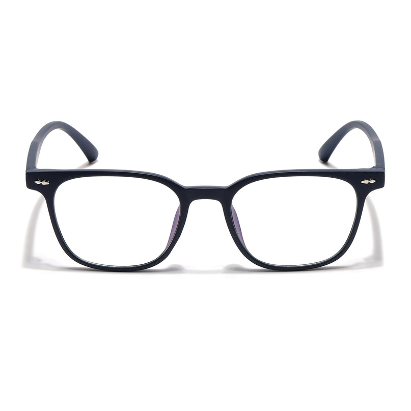Eyejack Canment Navy Blue Square Eyeglasses for Men & Women (CM20020FCL1862-C5)