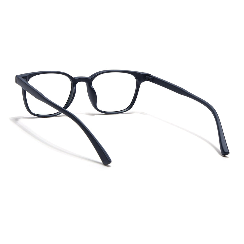 Eyejack Canment Navy Blue Square Eyeglasses for Men & Women (CM20020FCL1862-C5)