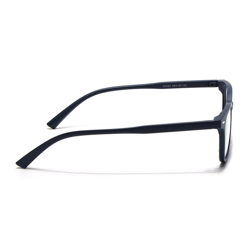 Eyejack Canment Navy Blue Square Eyeglasses for Men & Women (CM20020FCL1862-C5)