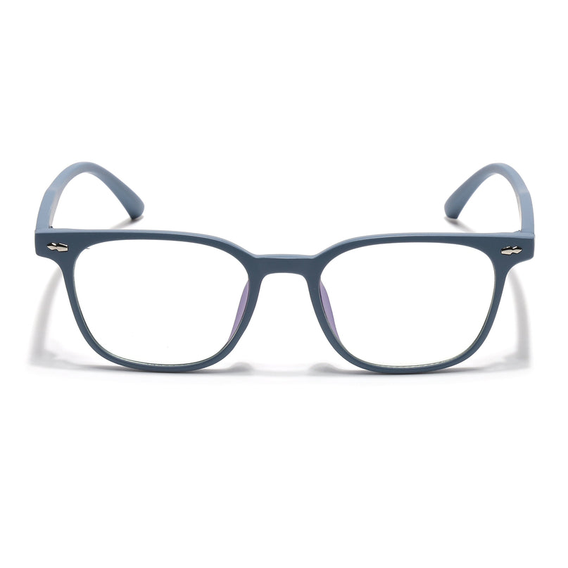 Eyejack Canment Sky Blue Square Eyeglasses for Men & Women (CM20020FCL1863-C6)