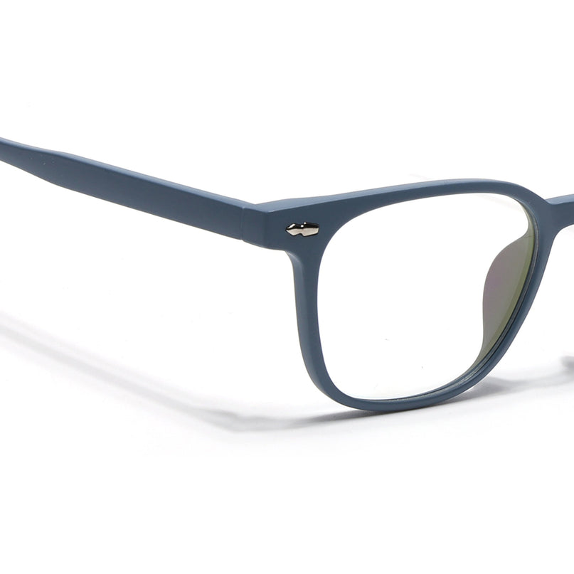 Eyejack Canment Sky Blue Square Eyeglasses for Men & Women (CM20020FCL1863-C6)