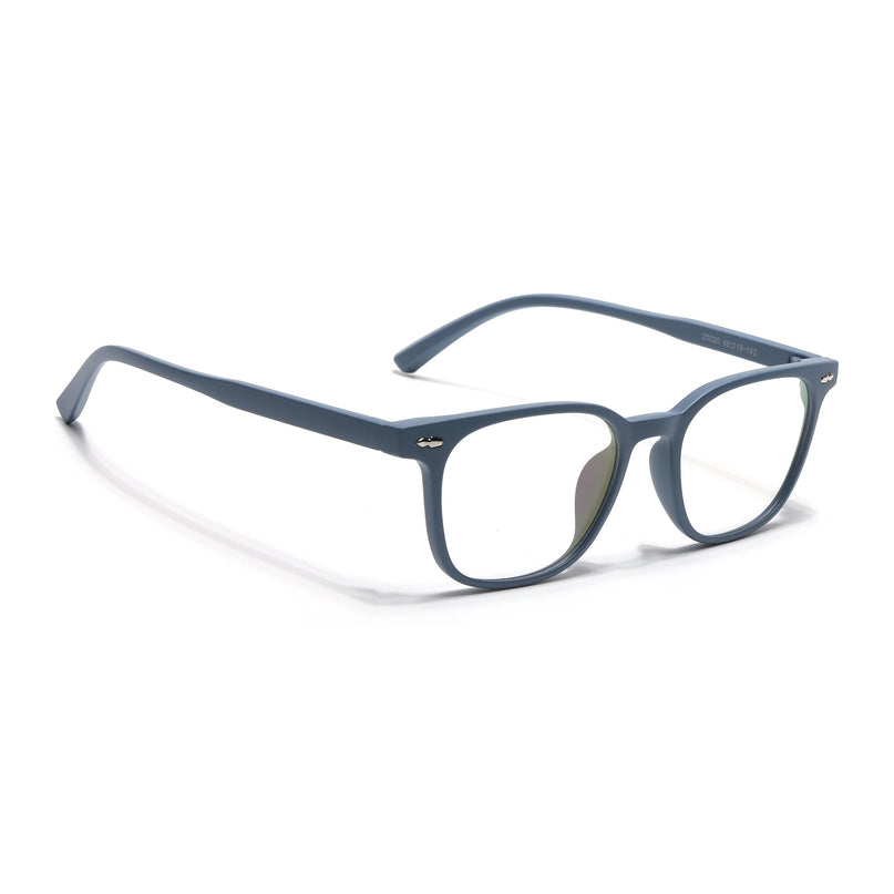 Eyejack Canment Sky Blue Square Eyeglasses for Men & Women (CM20020FCL1863-C6)