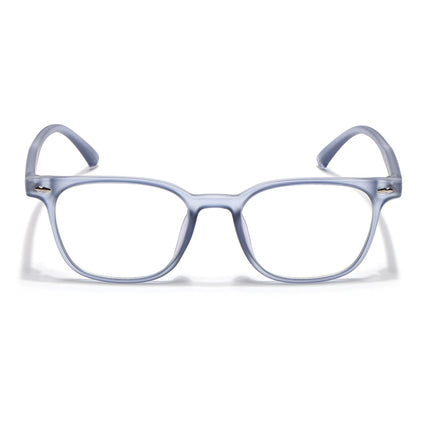 Eyejack Canment Blue Square Eyeglasses for Men & Women (CM20020FCL1864-C7)