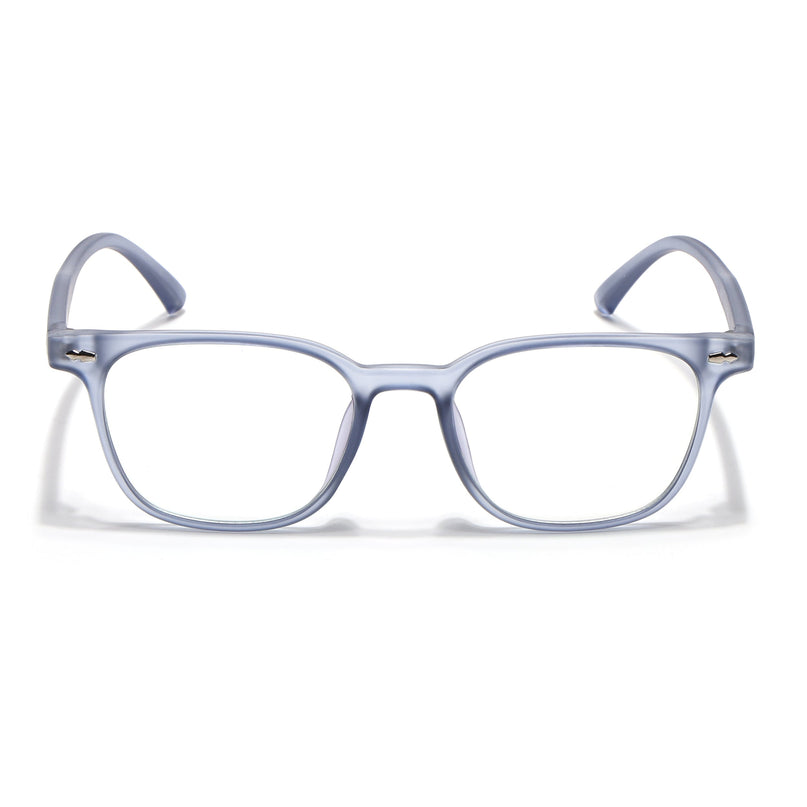 Eyejack Canment Blue Square Eyeglasses for Men & Women (CM20020FCL1864-C7)