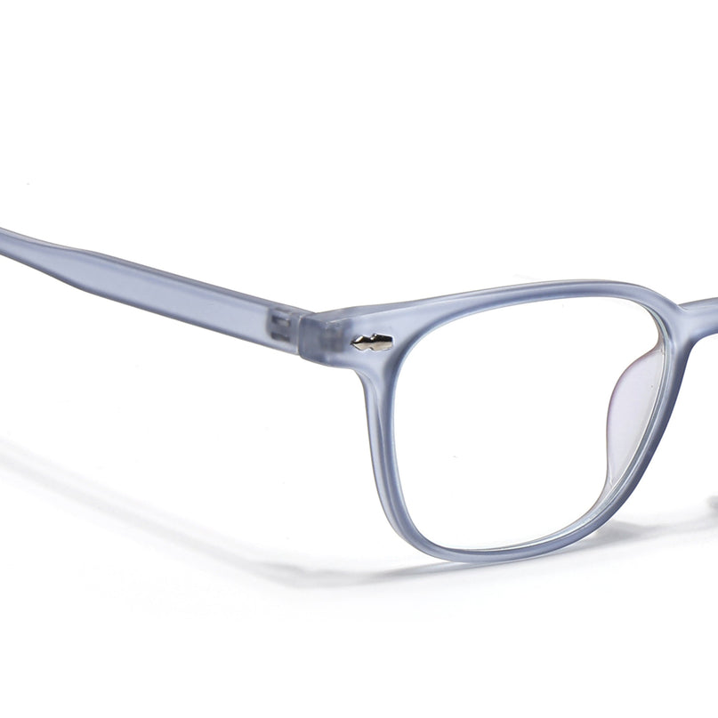 Eyejack Canment Blue Square Eyeglasses for Men & Women (CM20020FCL1864-C7)