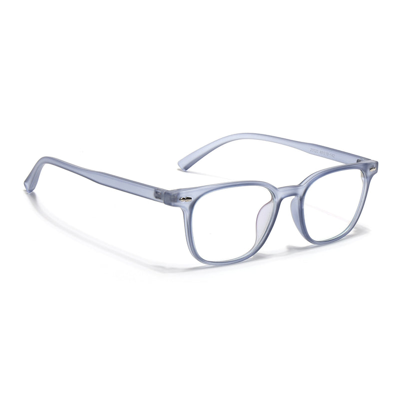 Eyejack Canment Blue Square Eyeglasses for Men & Women (CM20020FCL1864-C7)