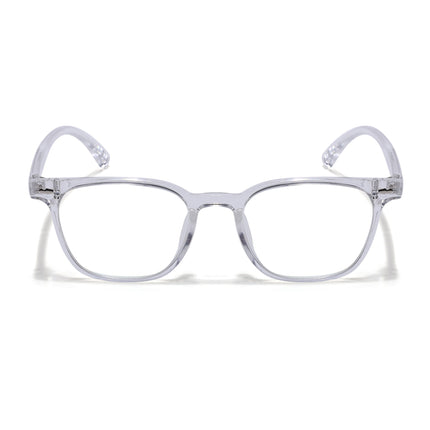 Eyejack Canment Transparent Square Eyeglasses for Men & Women (CM20020FCL1866-C9)