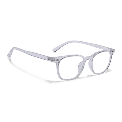 Eyejack Canment Transparent Square Eyeglasses for Men & Women (CM20020FCL1866-C9)