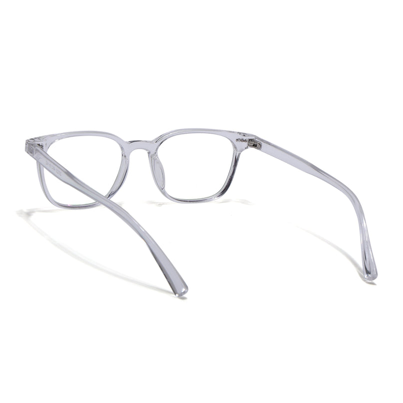 Eyejack Canment Transparent Square Eyeglasses for Men & Women (CM20020FCL1866-C9)