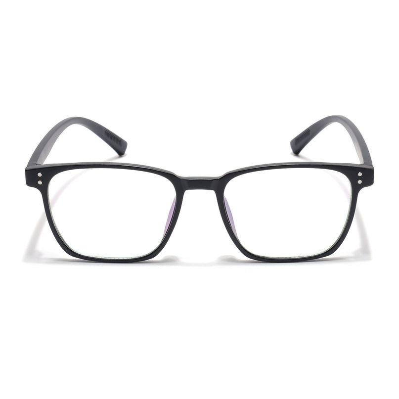Eyejack Canment Matt Black Square Eyeglasses for Men & Women (CM20024FCL1869-C2)