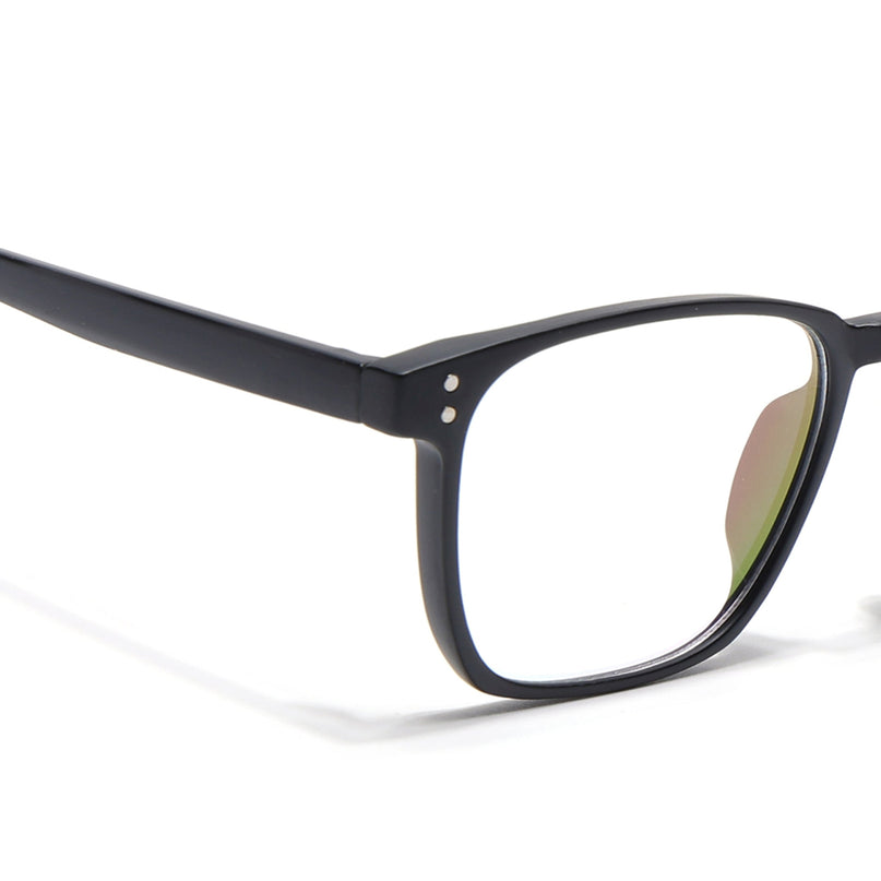 Eyejack Canment Matt Black Square Eyeglasses for Men & Women (CM20024FCL1869-C2)