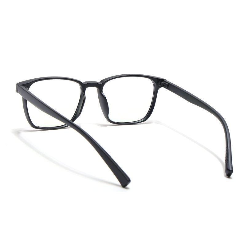Eyejack Canment Matt Black Square Eyeglasses for Men & Women (CM20024FCL1869-C2)