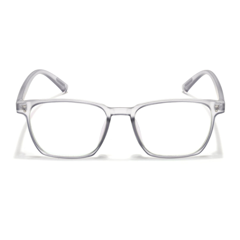 Eyejack Canment Grey Square Eyeglasses for Men & Women (CM20024FCL1870-C3)