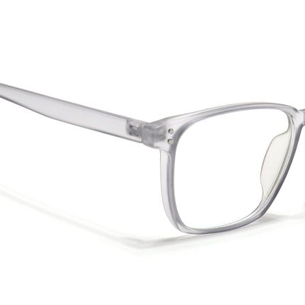 Eyejack Canment Grey Square Eyeglasses for Men & Women (CM20024FCL1870-C3)